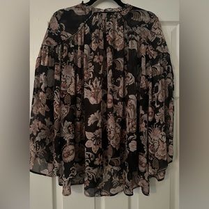 Loft XL light and flowy sheer blouse.
